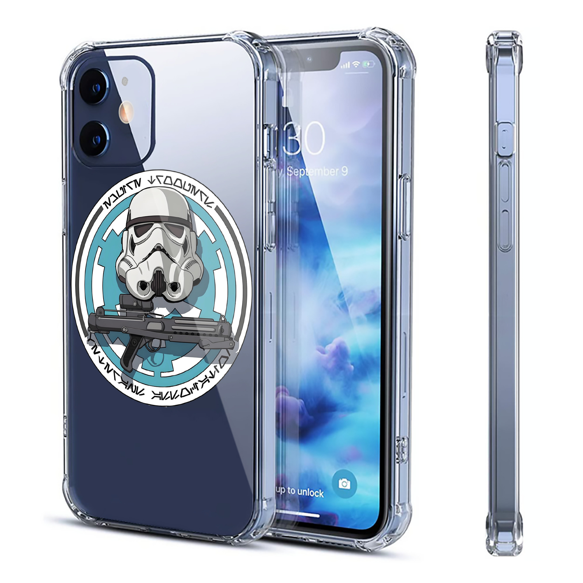 （画像用） スター・ウォーズ Star Wars 【iPhone 12シリーズ対応】透明スマホケース（クリアソフトケース）
